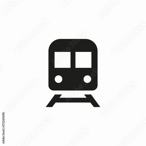 train railway icon sign vector