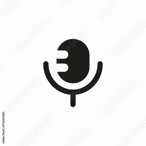 microphone voice icon sign vector