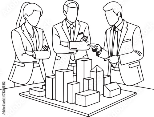 Architects Examining City Model