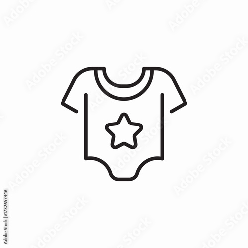baby costume icon sign vector