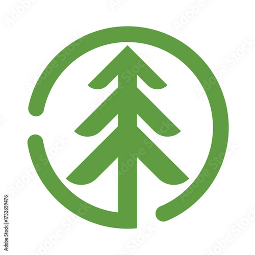  pine tree logo design