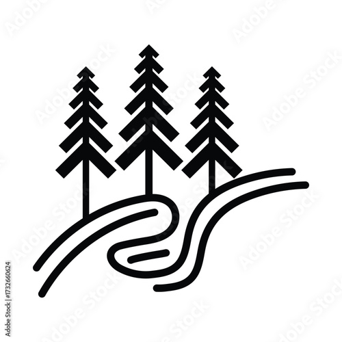  pine tree logo design