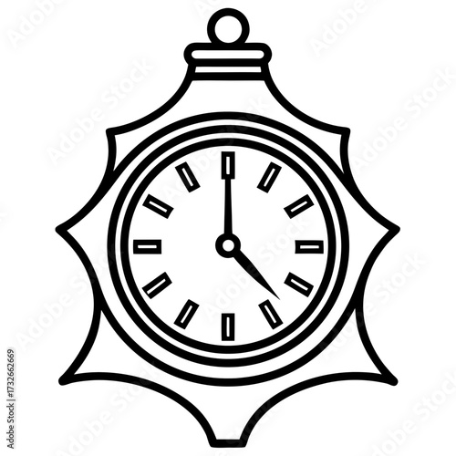 vintage clock vector