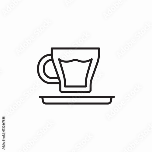 espresso cup coffee icon sign vector