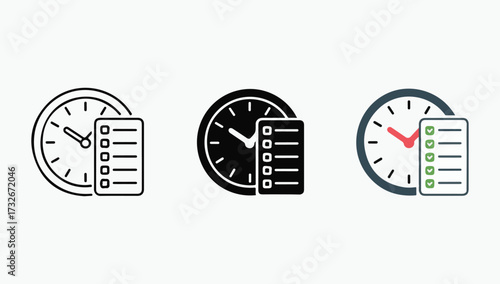 Deadline and Task Management Flat Vector, Corporate Time Control Vector Artwork