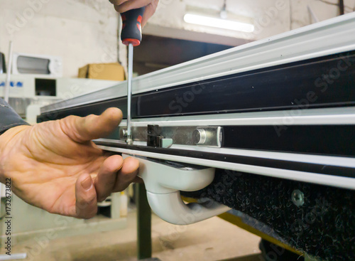 Installing a window handle on an aluminum window