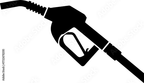 fuel nozzle silhouette vector illustration