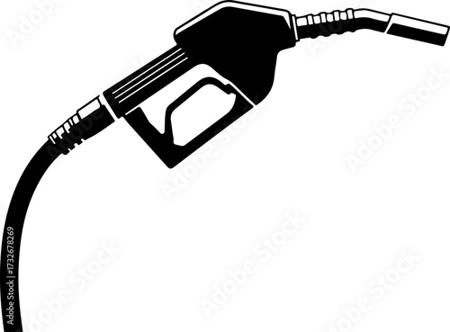 fuel nozzle silhouette vector illustration
