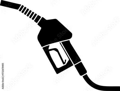 fuel nozzle silhouette vector illustration