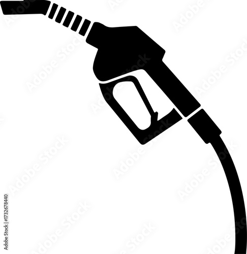 fuel nozzle silhouette vector illustration