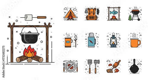 Camping Equipment and Activities.