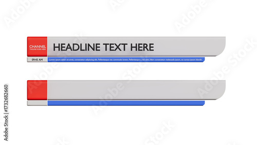 Breaking News Lower Third Banner Template