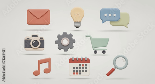 Collection of digital communication and productivity icons.