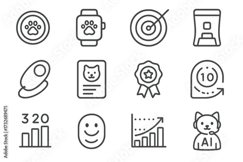 Level vector clicker token reaction badge icon skill gamified treat success pet