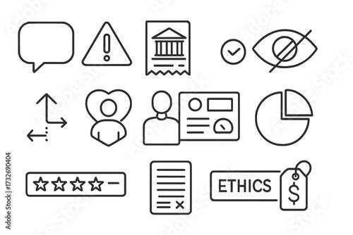 Transparent panel pie bank hidden icons expense receipt banking alert icon vector