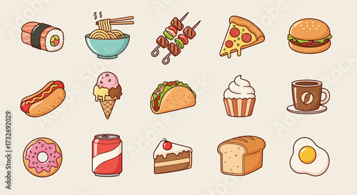 Various Food Items Collection.