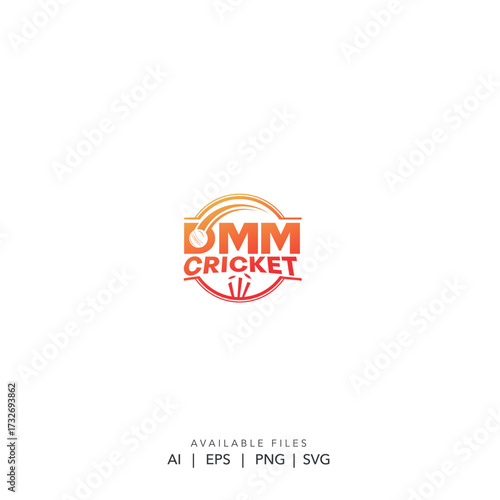 Modern professional cricket team logo design with shield, Vintage retro cricket club emblem with bat and ball