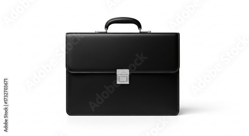 Black leather briefcase classic business accessory for professionals, executives, and entrepreneurs