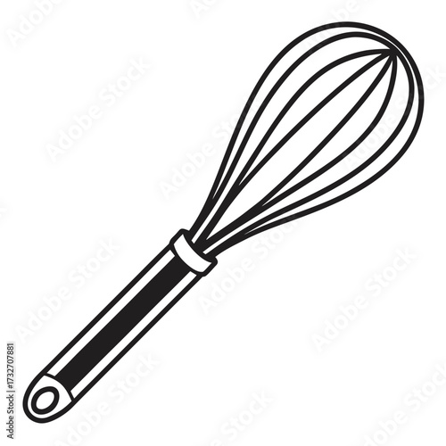 whisk isolated on white