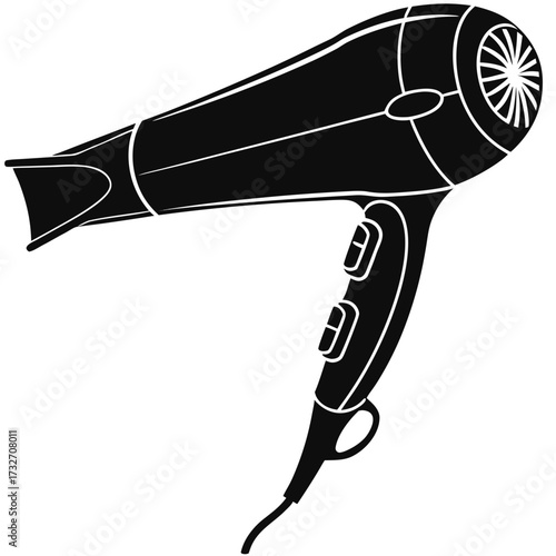 hair dryer vector illustration