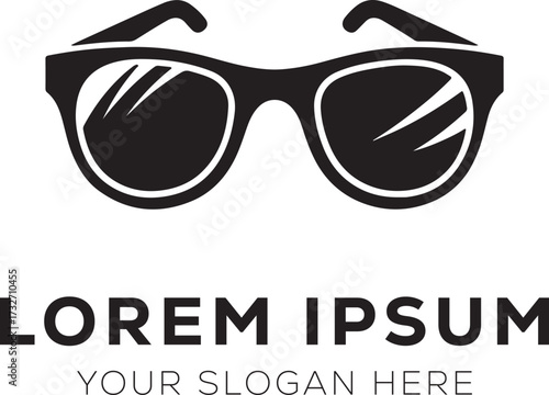 Black Sunglasses Logo Template
