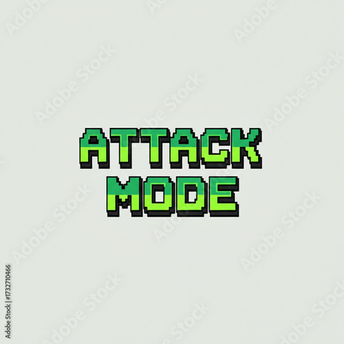 Unleash fierce energy with dynamic "Attack Mode" text