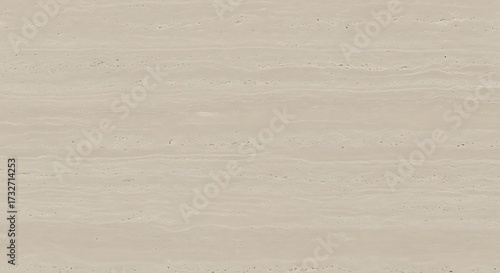 Seamless texture of light beige travertine stone with horizontal lines