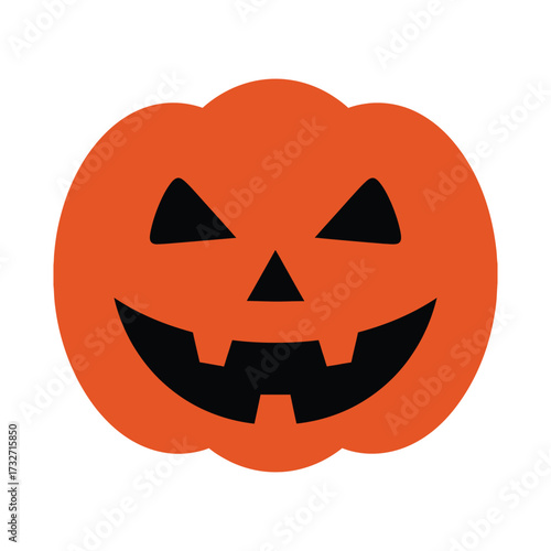 Classic jack o lantern halloween pumpkin face design