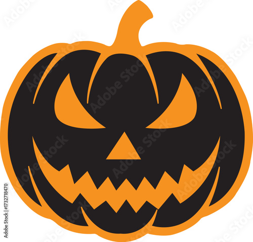 Halloween event special spooky scary pumpkin head