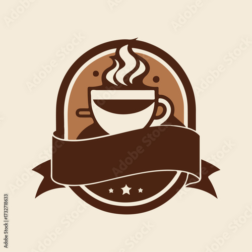 Hot cappuccino beverage icon illustration design with steam and brown espresso beans