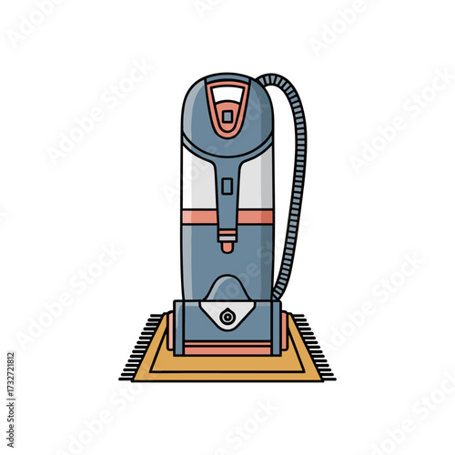 Vaccum cleaner icon logo flat vector design