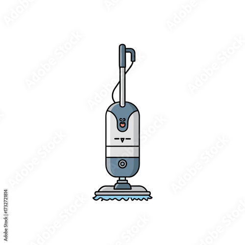 Modern Vaccum cleaner icon logo flat vector design