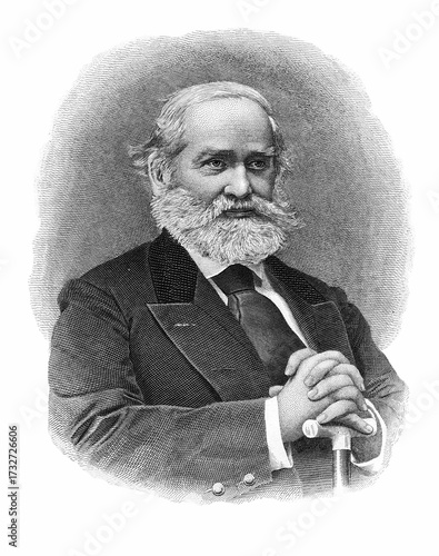 Принти на полотні Sergei Mikhailovich Solovyov, Russian historian, one of the largest representati