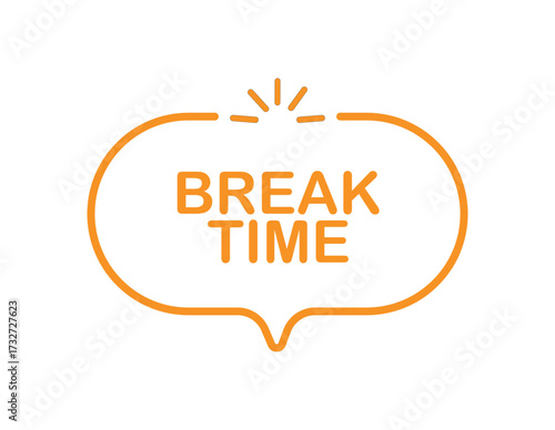 break time text	