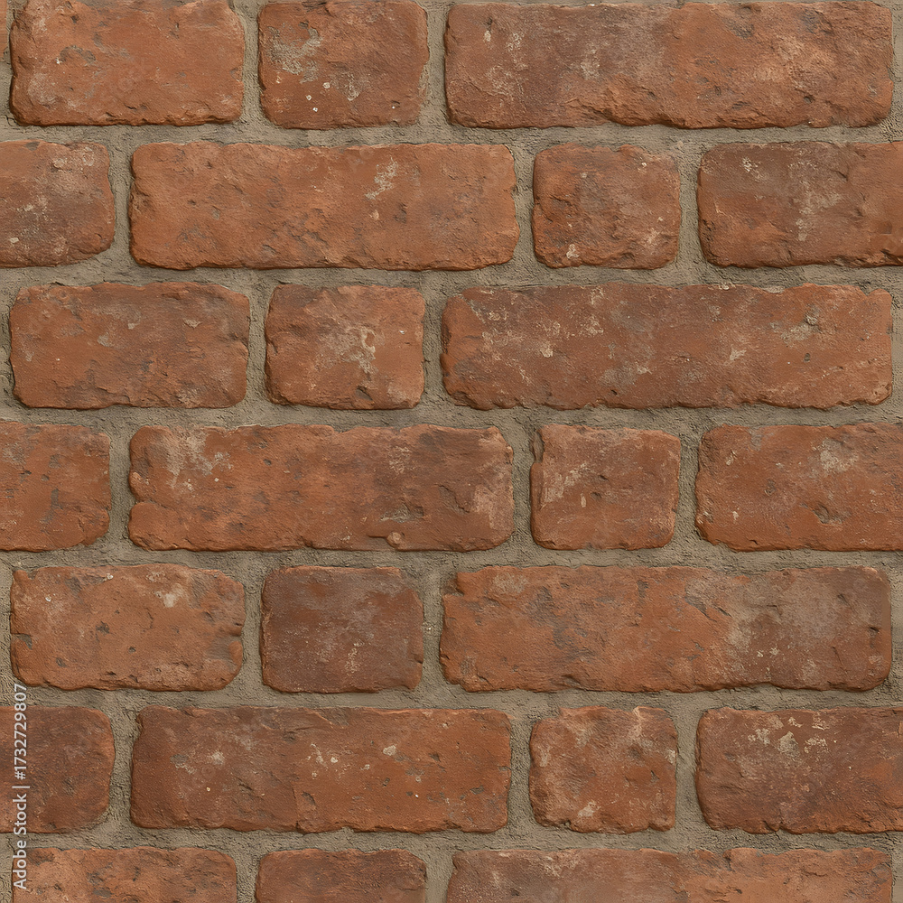 Obraz premium Seamless earth-toned brick wall texture — rustic and natural masonry background for exteriors