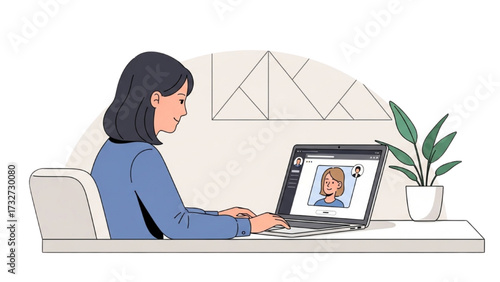 Remote Work and Hybrid Office Set – Vector Illustration of Modern Workspace Concepts AI EPS PNG JPEG