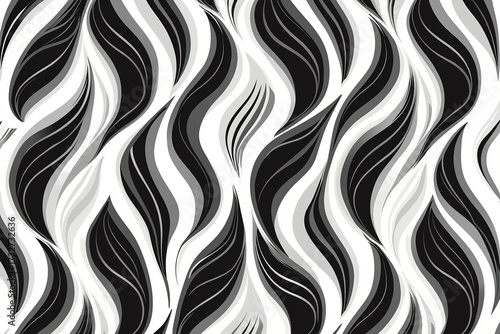 Black and white abstract background. Generative AI