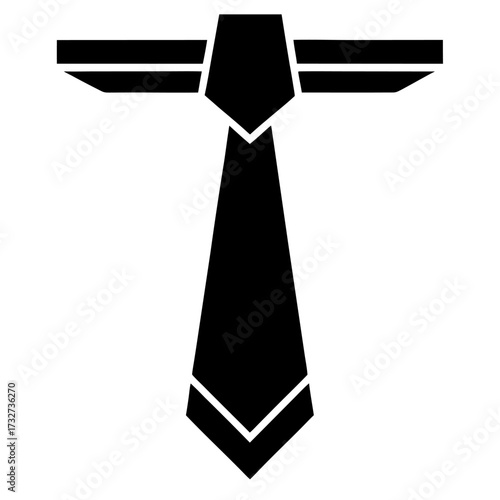 black tie with a tie