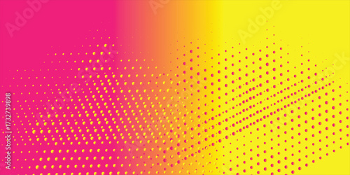 Pop art purple background in retro comic book style with halftone texture. Superhero cartoon fun backdrop design abstract creative chevron