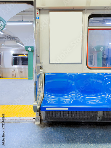 Wallpaper Mural Empty subway seat Torontodigital.ca