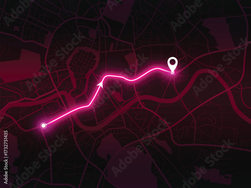 Editable vector street map of Krakow, Poland – minimal European city layout for tourism, design and navigation