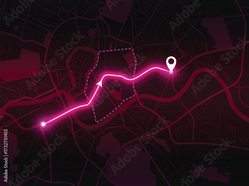 Editable vector street map of Krakow, Poland – minimal European city layout for tourism, design and navigation