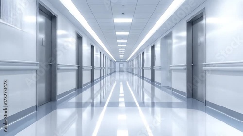 Wallpaper Mural Empty hospital corridor Torontodigital.ca