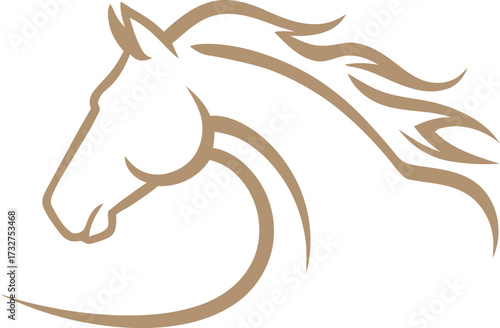 Running Horse Outline