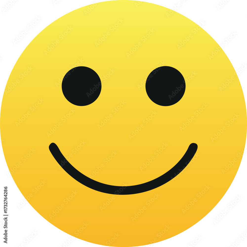 Fototapeta premium Face icon. Simple emotion icon vector