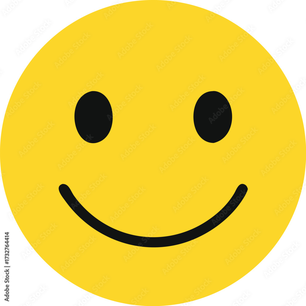 Fototapeta premium Face icon. Simple emotion icon vector