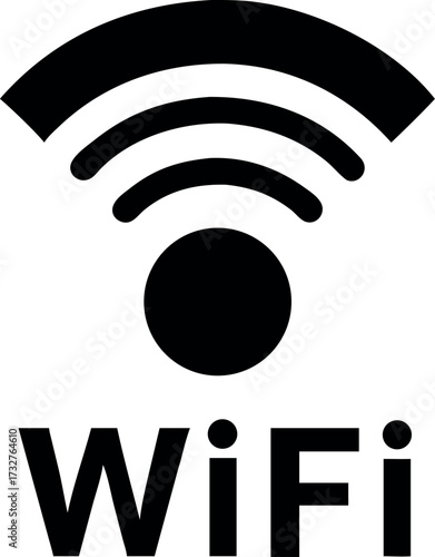Wi-Fi connection signal vector icon
