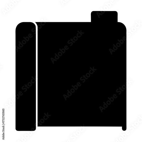 Black folder icon symbolizing file management, organization, and data storage solutions
