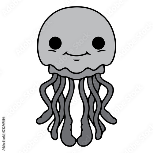 Cute Jellyfish Illustration