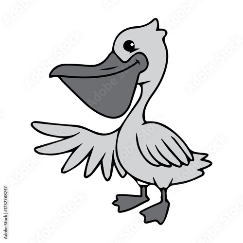 Cartoon Pelican